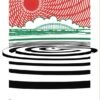 Postcard Labyrinth (red-green-black)