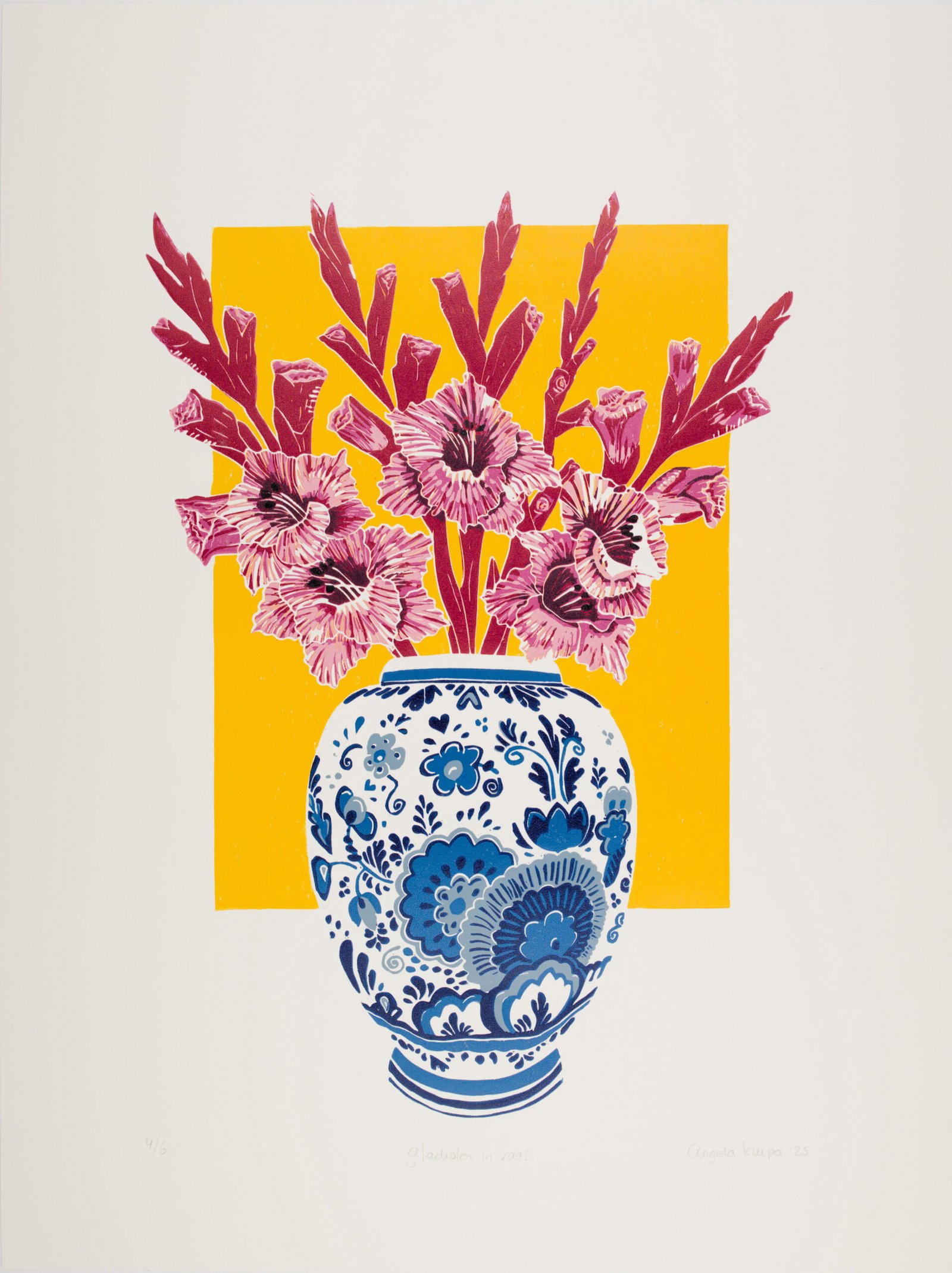 Gladiolen in Vaas (9 colors)