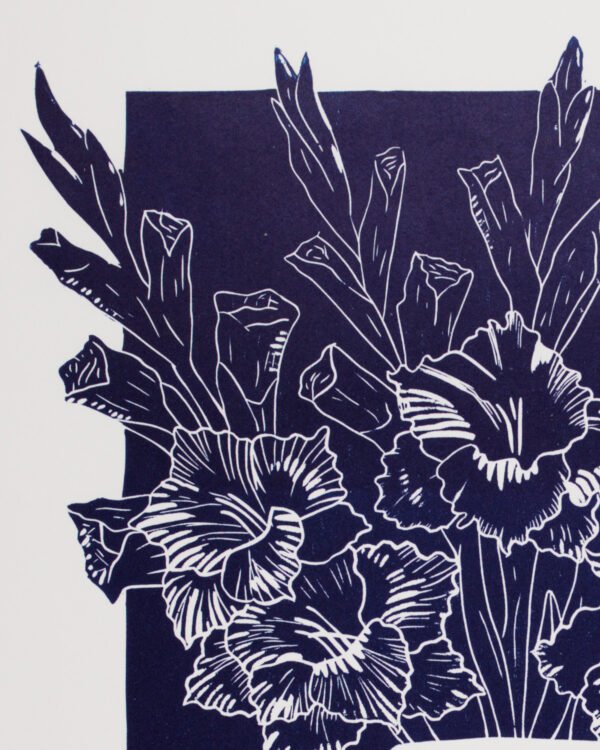 7T7A1116_01 Gladiolen in Vaas (blue)