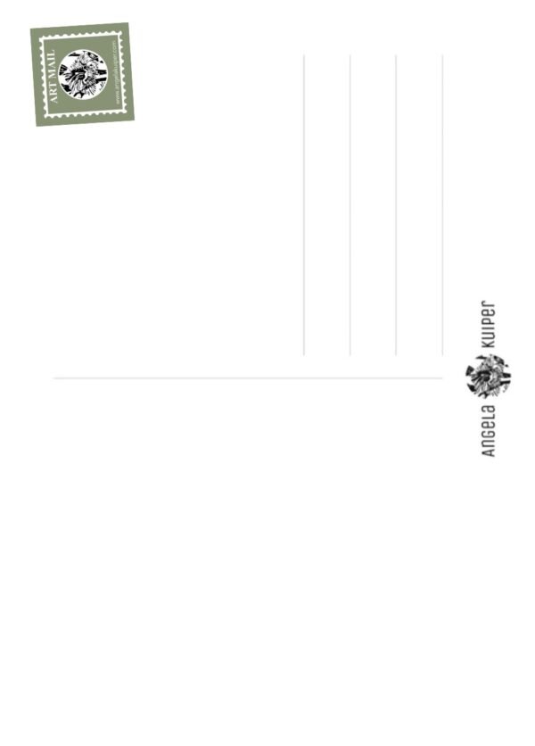 Postcard Labyrinth (blue)