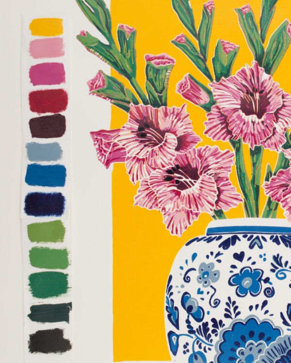 Gladiolen in Vaas (13 colors)