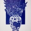 Gladiolen in Vaas (blue)
