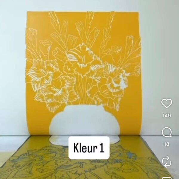 Gladiolen in Vaas (9 colors)