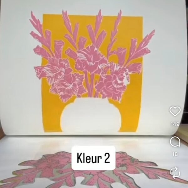 Gladiolen in Vaas (9 colors)