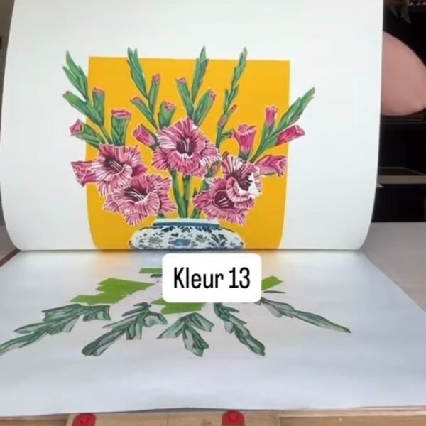 Gladiolen in Vaas (13 colors)