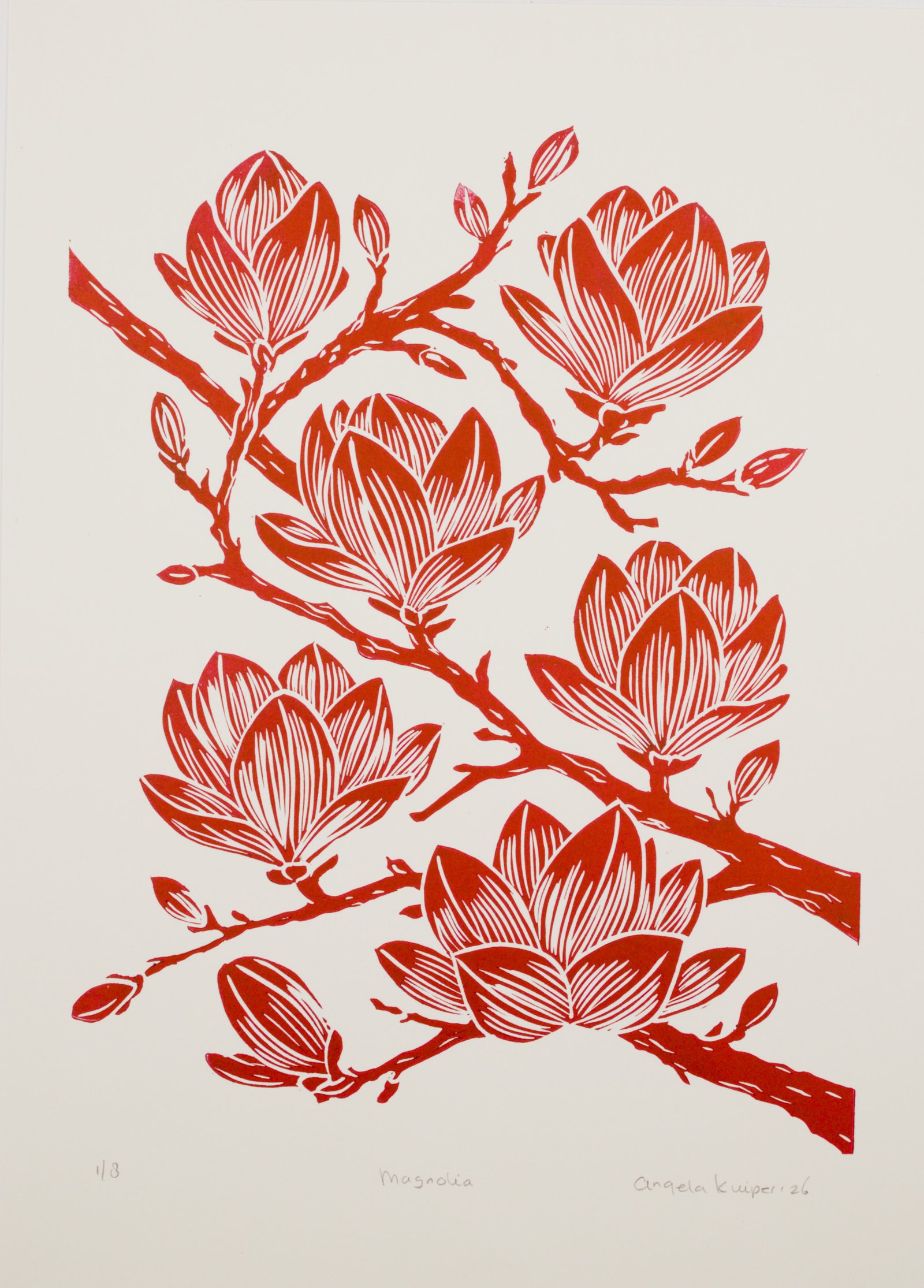 Magnolia - Rubine red