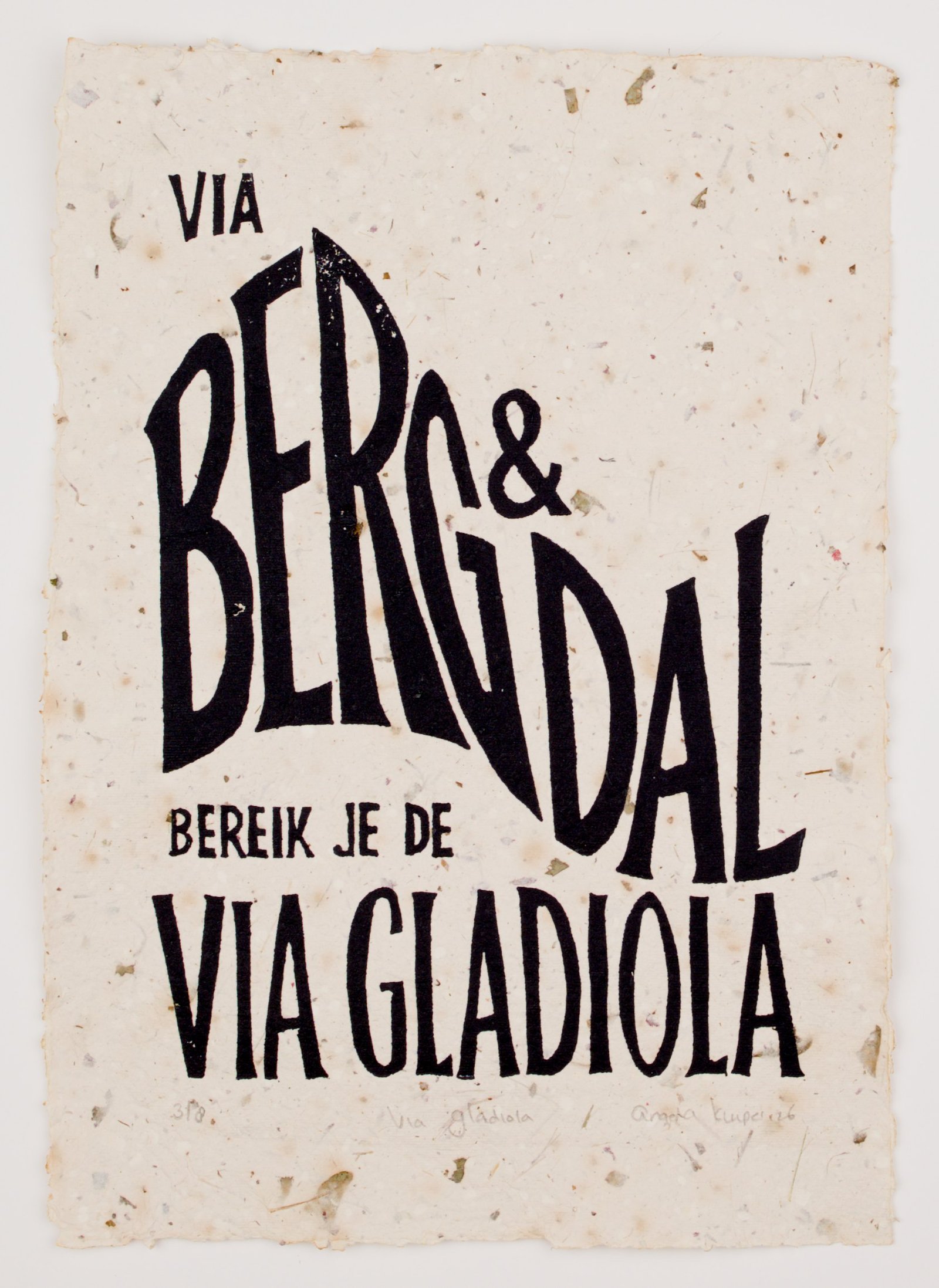 Via Gladiola - 3 paper types