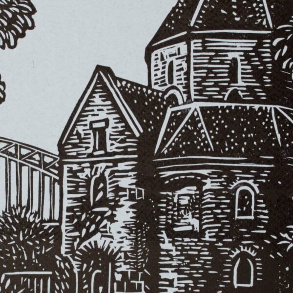Sint Nicolaaskapel black on powder blue