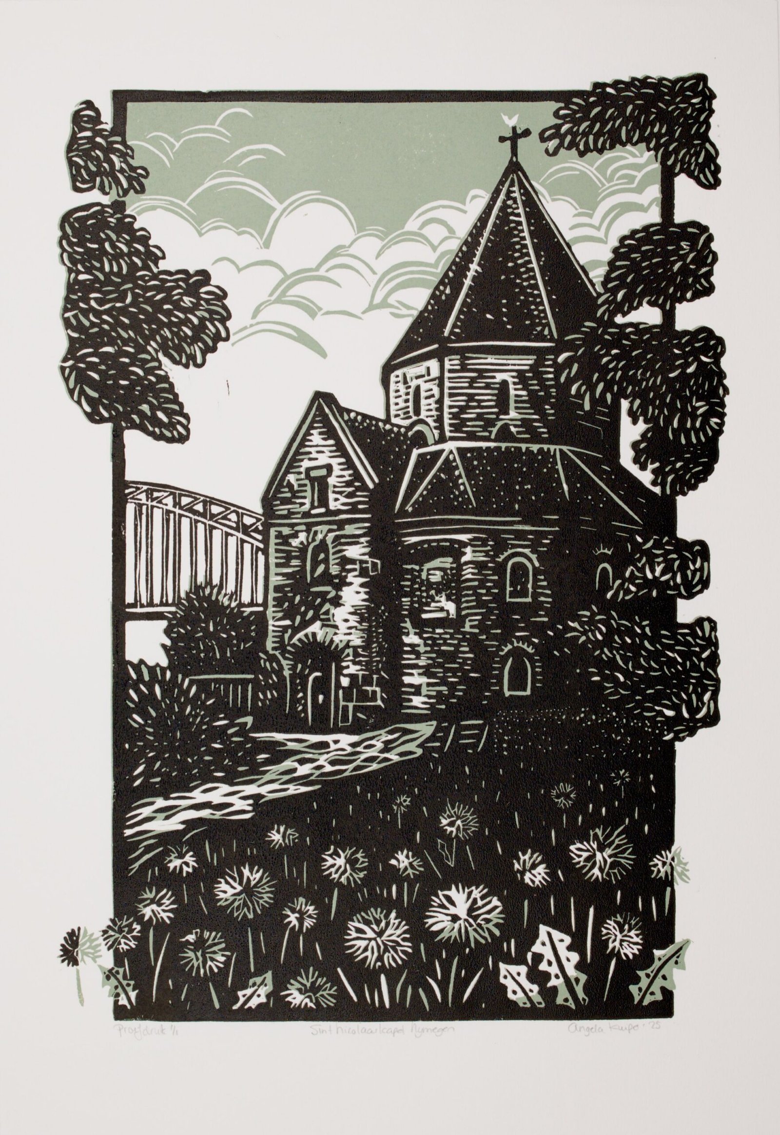 Sint Nicolaaskapel Artist Proof sage green