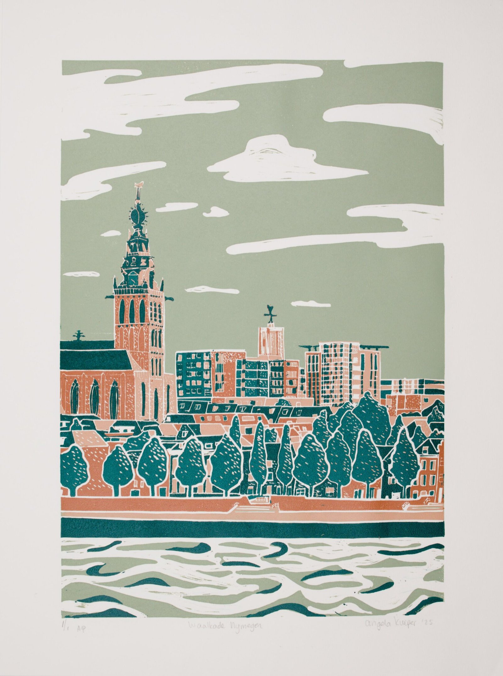 Waalkade Nijmegen (Artist Proof)